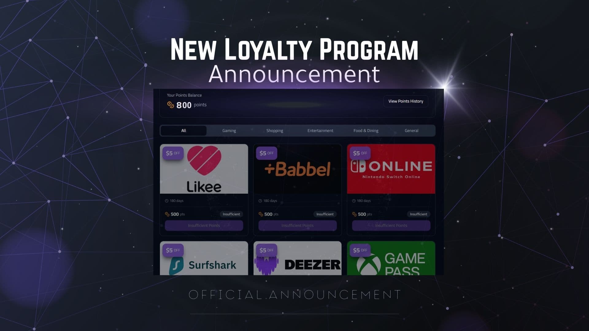 ريفيل أرينا تطلق برنامج نقاط الولاء عبر منصتها لبطاقات الهدايا و eSIM