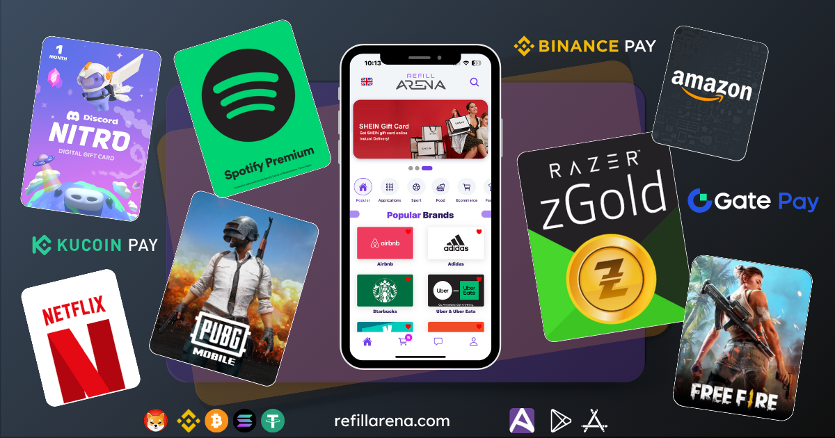 Refillarena erweitert digitale Geschenkkarten-Plattform mit tausenden globalen Marken und Kryptowährungszahlungen