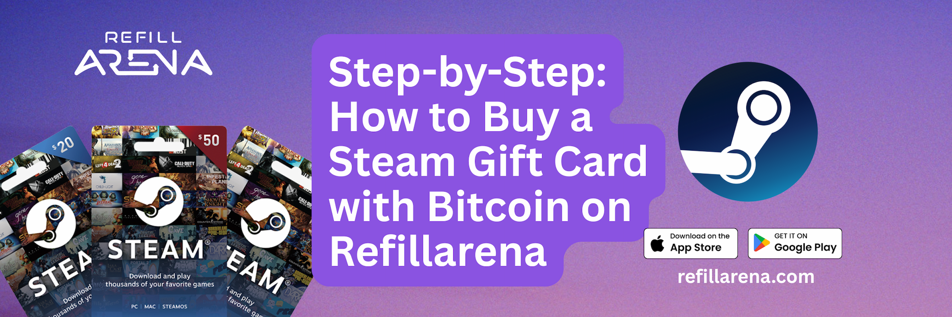 How to Buy a Steam Gift Card with Crypto & Bitcoin cover image